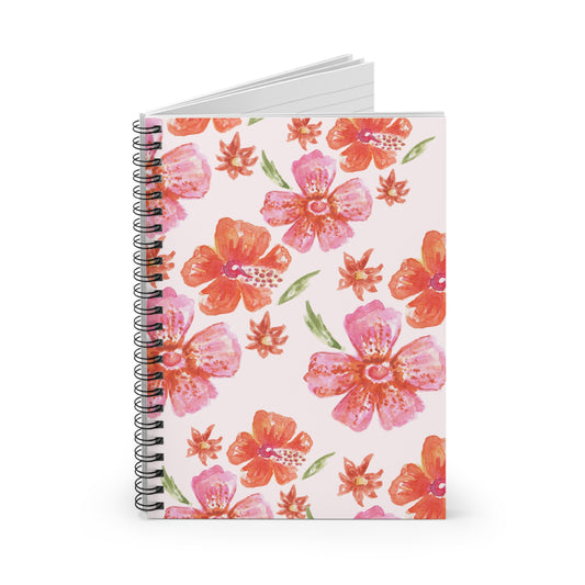 Floral Notebook - Ruled Line A5