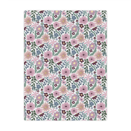 Floral Minky Blanket