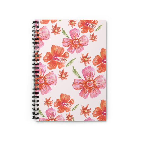 Floral Notebook - Ruled Line A5