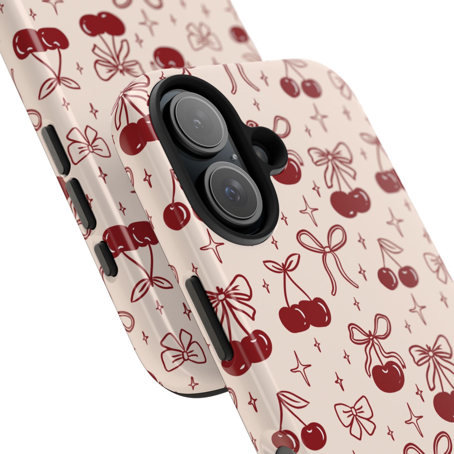 Phone Case - Cherries and Bows Design