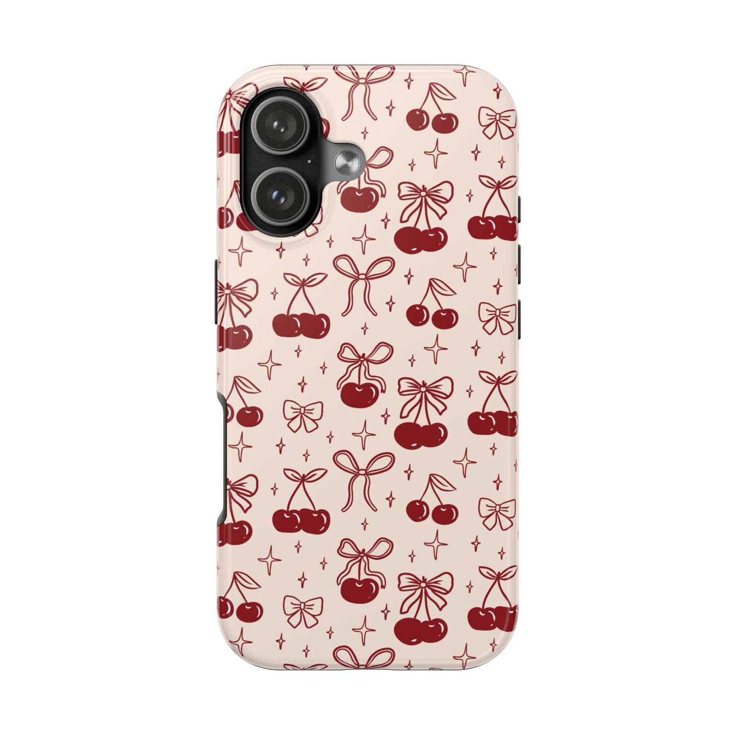 Phone Case - Cherries and Bows Design